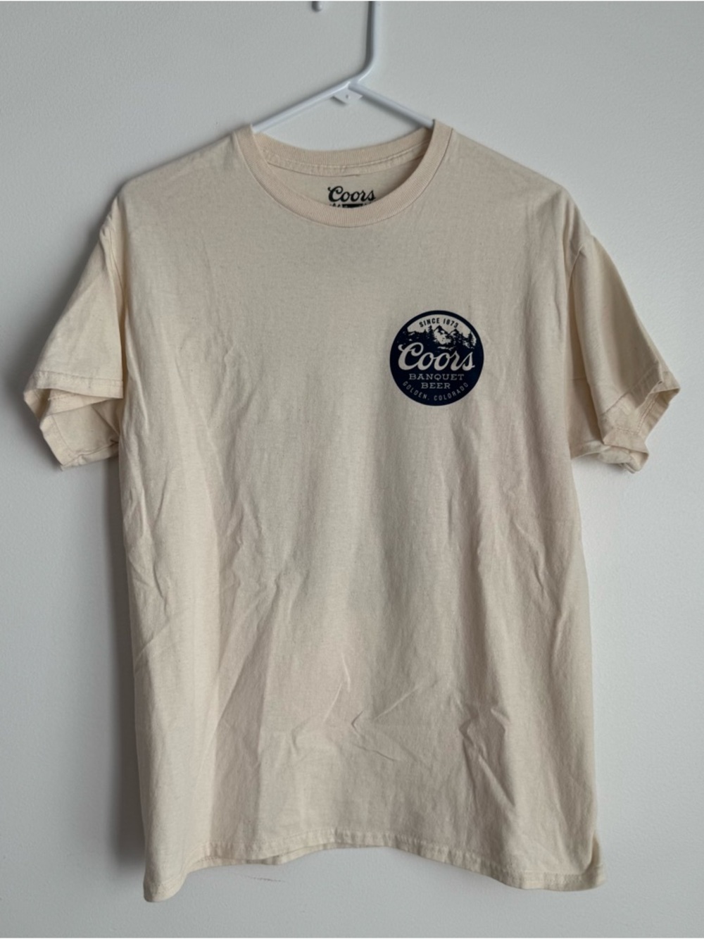 Men’s Cream Coors T-Shirt